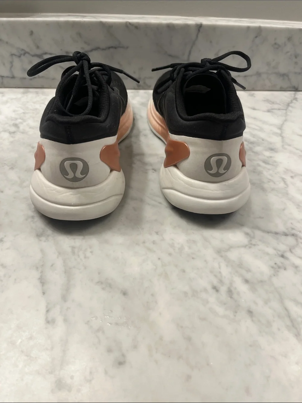 lululemon athletica Black and Rose Gold Women's Athletic Shoes